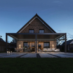 Kit éclairage LED 4m + télécommande pour pergola adossée Ombrea