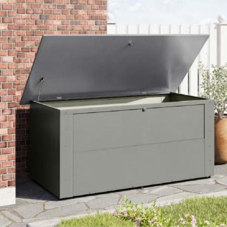 Coffre de rangemengt pour extérieur en métal gris Himalia 2, Karibu
