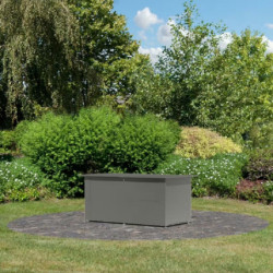 Coffre de rangemengt pour extérieur en métal gris Himalia 2, Karibu