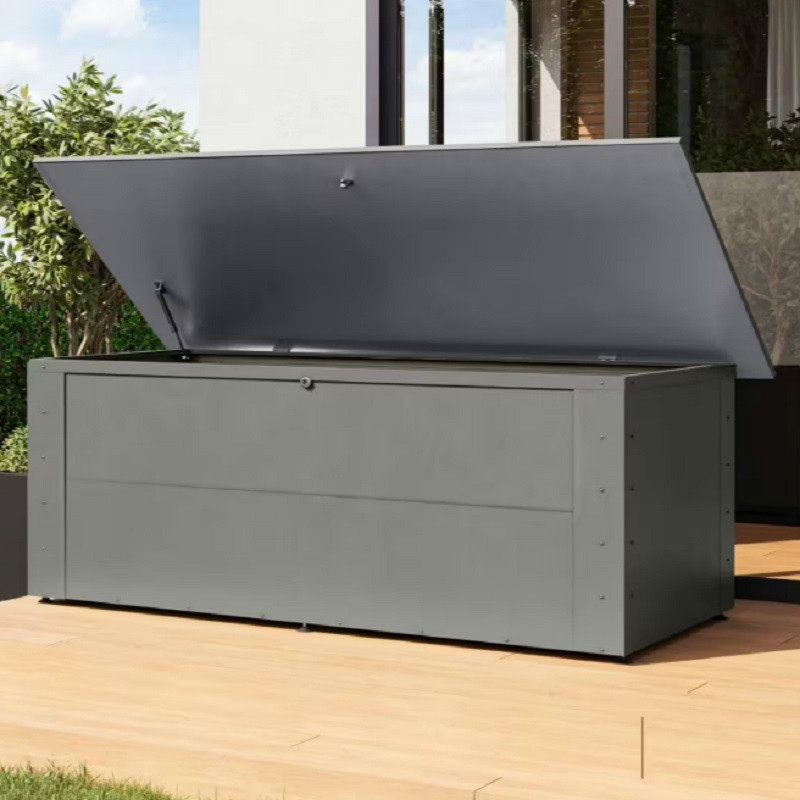 Coffre de rangemengt pour extérieur en métal gris Himalia 3, Karibu