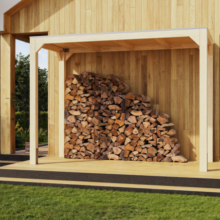 Pavillon 5,12m² en bois lamellé-collé Cubus - Karibu