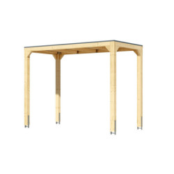 Pavillon 5,12m² en bois lamellé-collé Cubus - Karibu