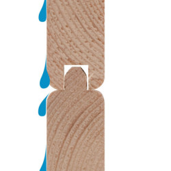 Abri de jardin 6m² en bois brut 28mm avec armoire intégrée Karibu