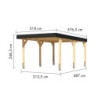 Carport 15,22m² en bois brut, lamellé-collé, Leimholz 1, Karibu