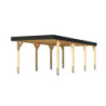 Carport 22,62m² en bois brut, lamellé-collé, Leimholz 2, Karibu