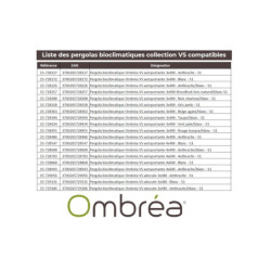 Store latéral 4m en textilène gris foncé pour pergolas Ombrea