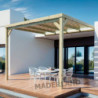 Pergola adossée 4x3m - bois massif traité - Montpellier - Maderland