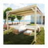 Pergola autoportante 4x4m - bois massif traité - Dijon - Maderland