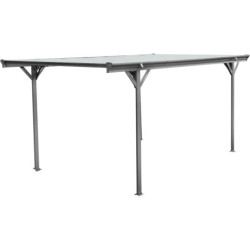 Carport Aluminium Anthracite 3x5m - Toit Polycarbonate 6mm | X-METAL