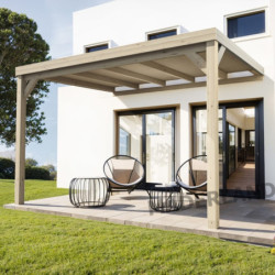 Pergola adossée 300x300cm - lamellé-collé - Reims - Maderland
