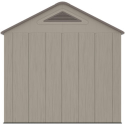 Abri de Jardin HDPE Sunlife 6,15m² avec Plancher - Crème/Marron | JOBU