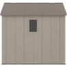 Abri de Jardin HDPE Sunlife 6,15m² avec Plancher - Crème/Marron | JOBU