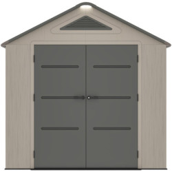 Abri de Jardin HDPE Sunlife 6,15m² avec Plancher - Crème/Gris | JOBU