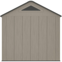 Abri de Jardin HDPE Sunlife 6,15m² avec Plancher - Crème/Gris | JOBU