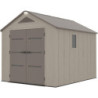 Abri de Jardin HDPE Sunlife 7,8m² Beige/Marron avec Plancher - JOBU