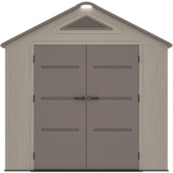 Abri de Jardin HDPE Sunlife 7,8m² Beige/Marron avec Plancher - JOBU