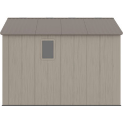 Abri de Jardin HDPE Sunlife 7,8m² Beige/Marron avec Plancher - JOBU