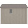 Abri de Jardin HDPE Sunlife 7,8m² Beige/Marron avec Plancher - JOBU