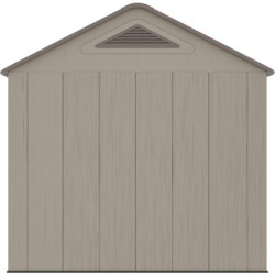 Abri de Jardin HDPE Sunlife 7,8m² Beige/Marron avec Plancher - JOBU