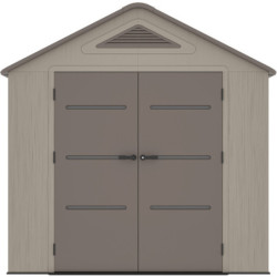 Abri de Jardin HDPE Sunlife 7,8m² Beige/Marron avec Plancher - JOBU