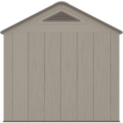 Abri de jardin HDPE 9,5m² Sunlife - Crème/Marron avec Plancher | JOBU