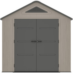 Abri de Jardin HDPE Sunlife 9,5m² - Crème/Gris avec Plancher | JOBU