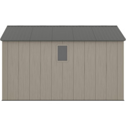 Abri de Jardin HDPE Sunlife 9,5m² - Crème/Gris avec Plancher | JOBU