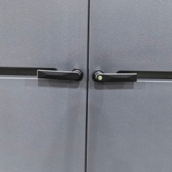 Abri de Jardin HDPE Sunlife 9,5m² - Crème/Gris avec Plancher | JOBU