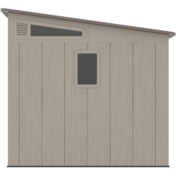 Abri de Jardin HDPE Sunlife 6,5m² Crème/Marron + Plancher | JOBU