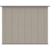 Abri de Jardin HDPE Sunlife 6,5m² Crème/Marron + Plancher | JOBU