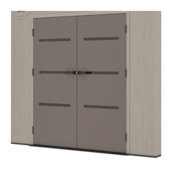 Abri de Jardin HDPE Sunlife 6,5m² Crème/Marron + Plancher | JOBU