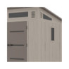 Abri de Jardin HDPE Sunlife 6,5m² Crème/Marron + Plancher | JOBU