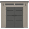 Abri de Jardin 6,5m² Sunlife HDPE + Plancher - Crème/Gris | JOBU