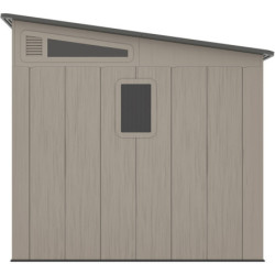 Abri de Jardin 6,5m² Sunlife HDPE + Plancher - Crème/Gris | JOBU