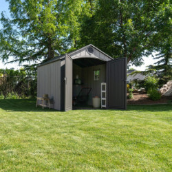 Abri de jardin en polyéthylène haute densité 7,44m² + plancher Lifetime