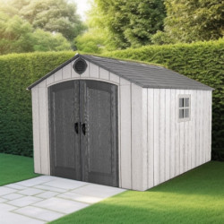 Abri de jardin en polyéthylène haute densité 7,44m² + plancher Lifetime