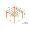 Carport double 400x400cm - lamellé-collé - Nîmes - Maderland
