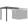 Appentis 275x230cm pour abri Kosto en acier galvanisé X-METAL