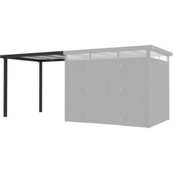 Appentis 275x230cm pour abri Kosto en acier galvanisé X-METAL