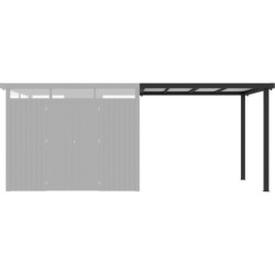 Appentis 275x230cm pour abri Kosto en acier galvanisé X-METAL