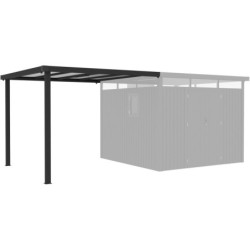 Appentis 275x294cm pour abri Kosto en acier galvanisé X-METAL