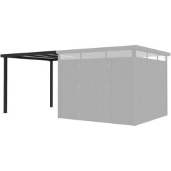 Appentis 275x294cm pour abri Kosto en acier galvanisé X-METAL