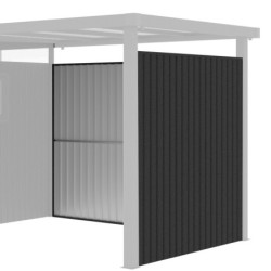 Parois en acier galvanisé 0,4mm pour appentis 6,3m² - X-METAL