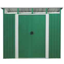 Abri de jardin Lübeck 86 - acier galvanisé vert - 4,05m² - Vitavia