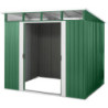 Abri de jardin Lübeck 86 - acier galvanisé vert - 4,05m² - Vitavia