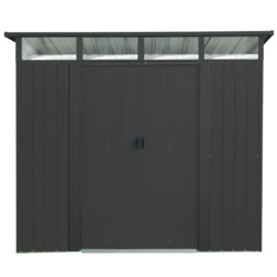 Abri de jardin Lübeck 86 - acier galvanisé gris  - 4,05m² - Vitavia