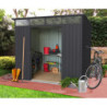 Abri de jardin Lübeck 86 - acier galvanisé gris  - 4,05m² - Vitavia