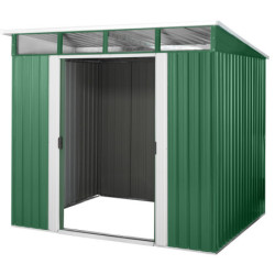 Abri de jardin Lübeck 89 - acier galvanisé vert - 5,98m² - Vitavia