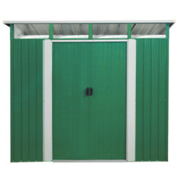 Abri de jardin Lübeck 89 - acier galvanisé vert - 5,98m² - Vitavia