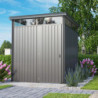 Abri de jardin Rheinfelden 78 - acier galvanisé gris  - 4,42m² - Vitavia